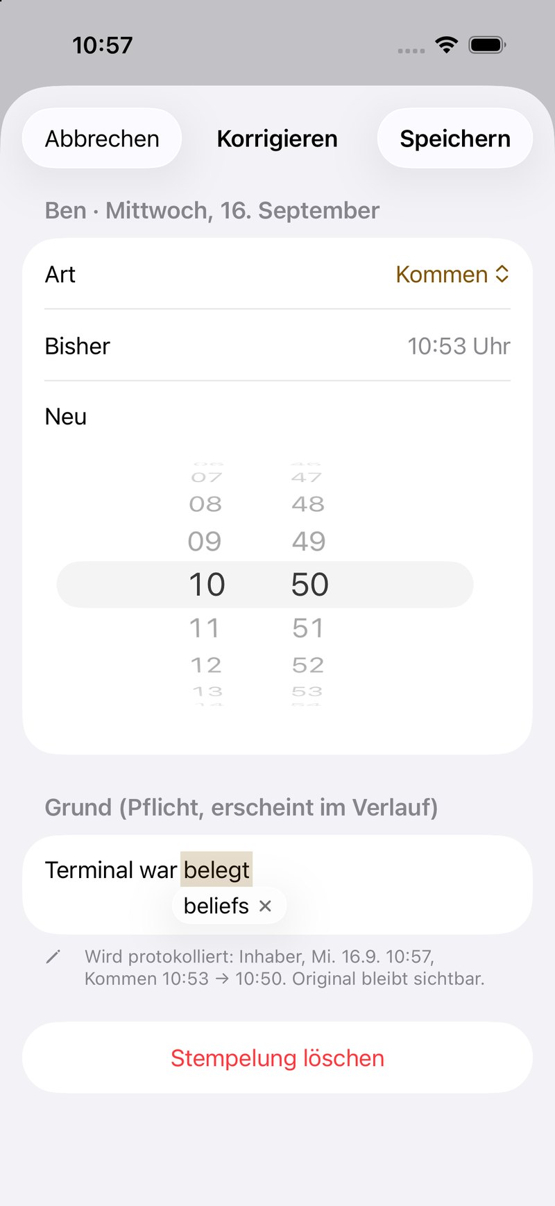 Korrektur