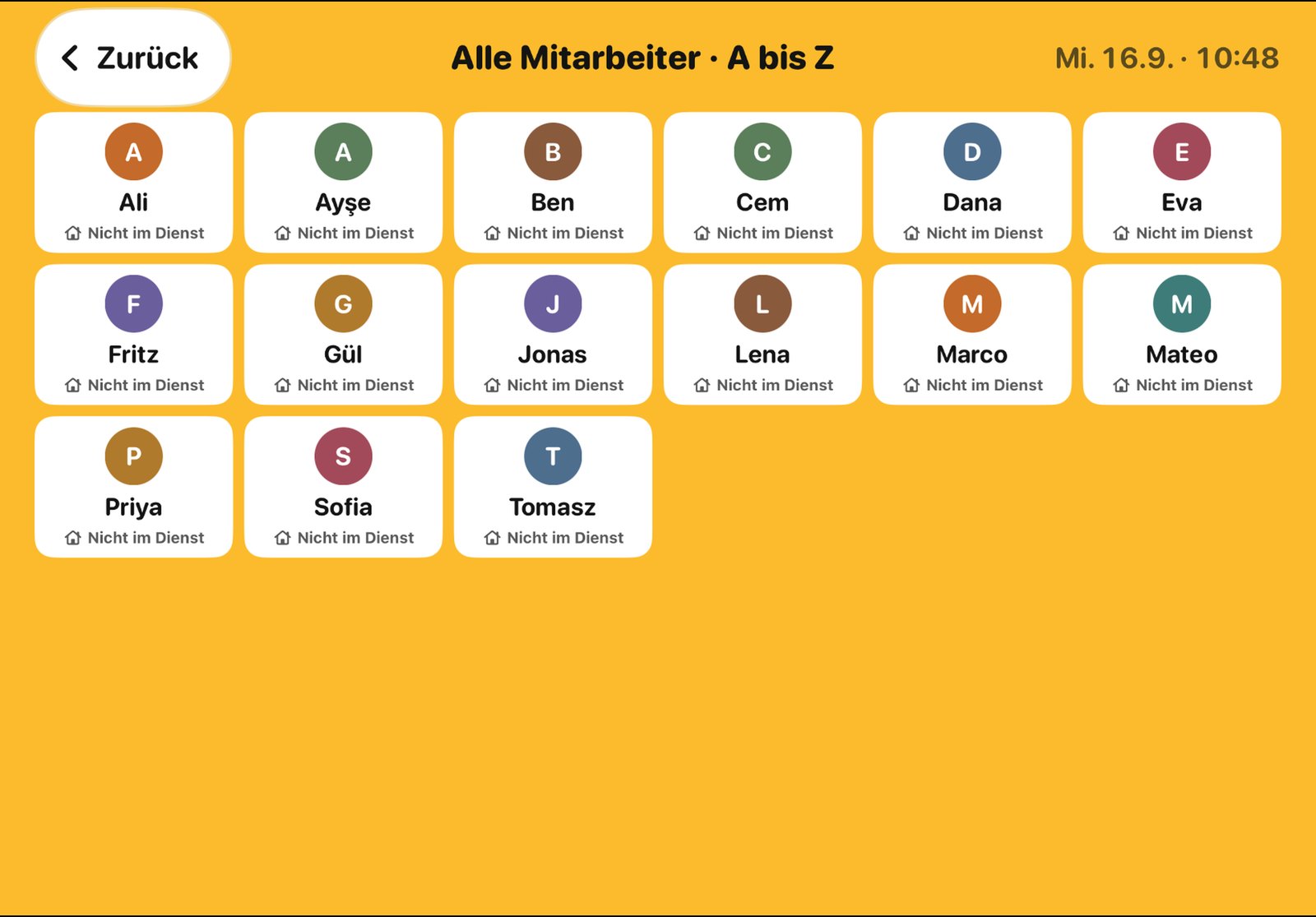 Alle Mitarbeiter